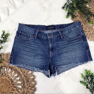 Lucky Brand The Cut Off Frayed Hem Denim Shorts